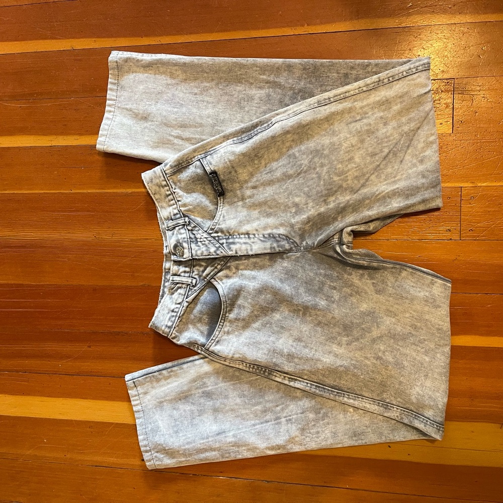 Vintage Gray Acid Wash Roughrider jeans